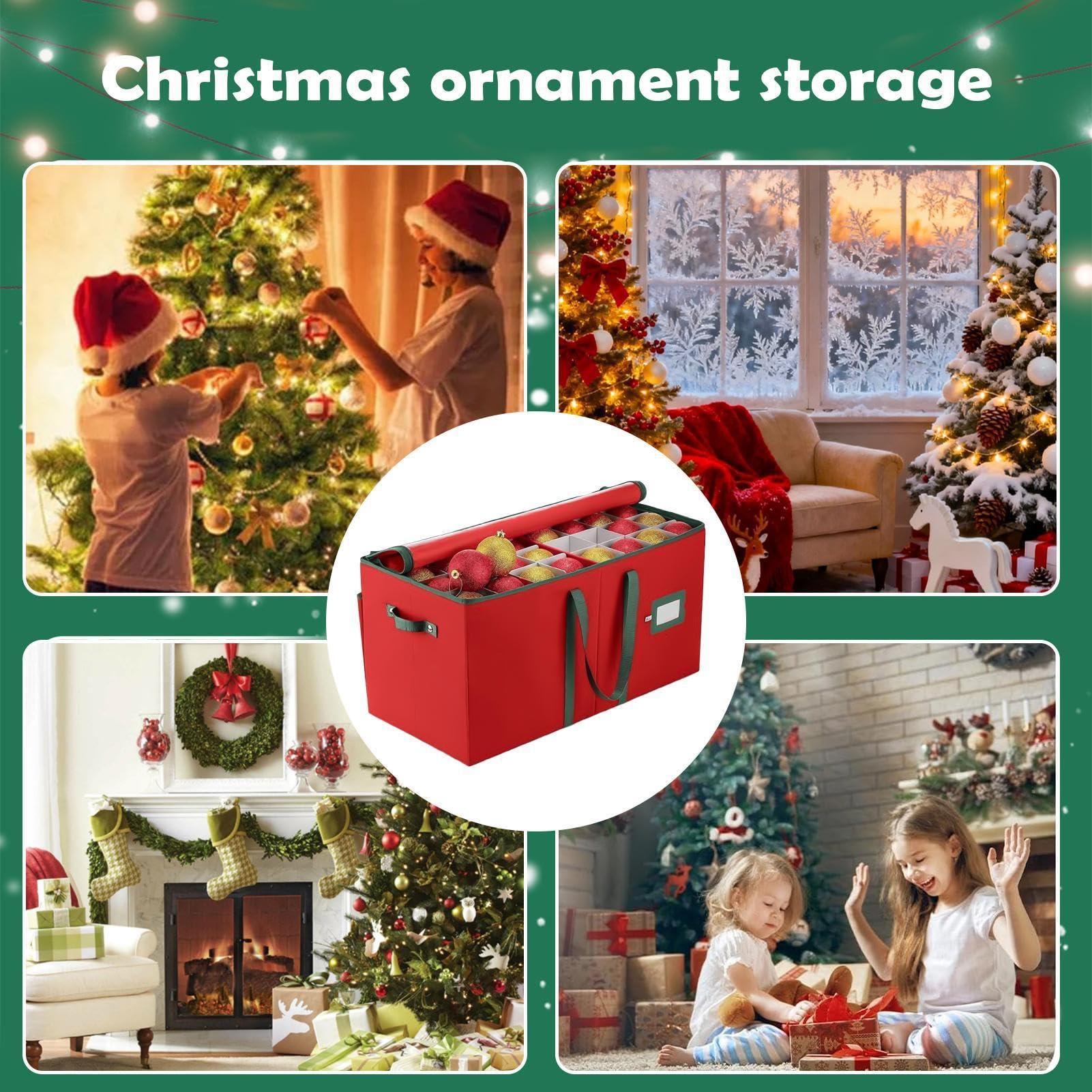 Aufbewahrung für Weihnachtsdekorationen, Aufbewahrungsbox für Dekorationen