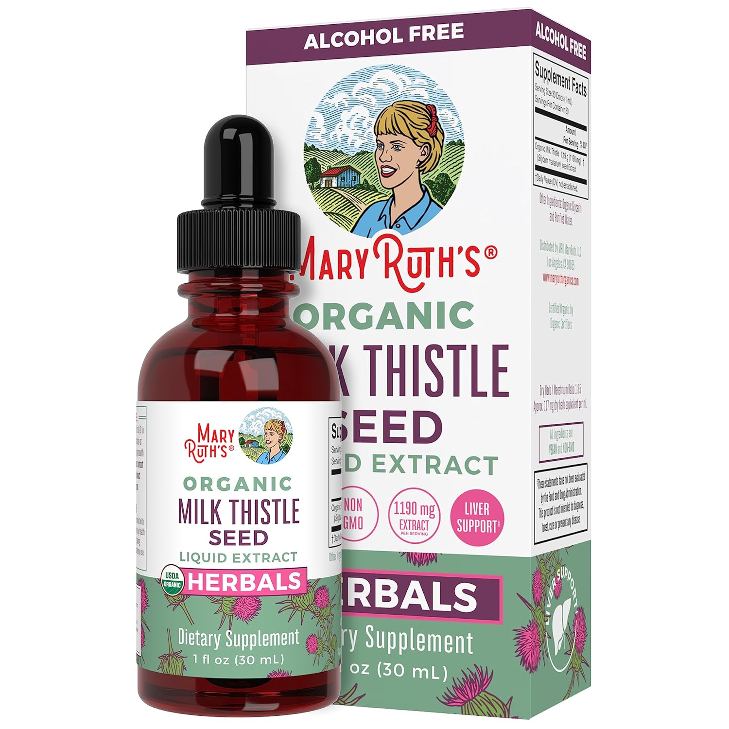 Milk Thistle Seed Liquid Drops by MaryRuth's