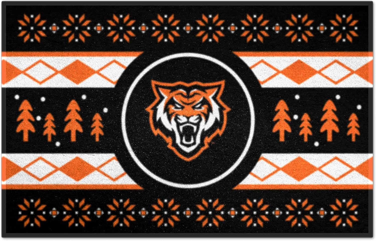 FANMATS 33048 NCAA - Idaho State Bengals Holiday Sweater Starter Mat Accent Rug - 19in. x 30in. | Sports Fan Home Decor Rug and Tailgating Mat