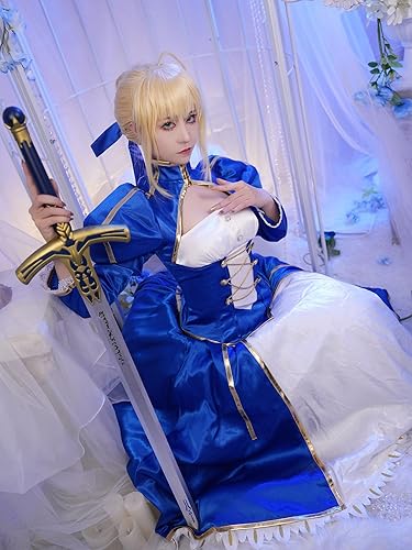 Miniatura 3 de miccostumes Disfraz de Sabre para mujer, traje azul y falda