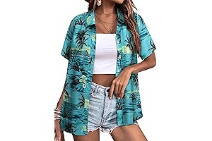 Vibrant Hawaiian Hideaway: Floral Fantasy in a Shirt