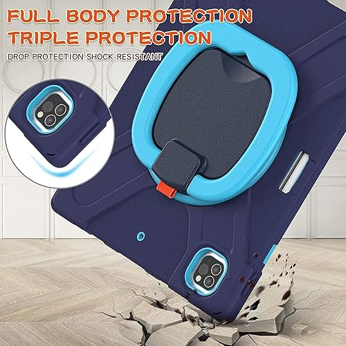 Vista 82 de Funda para iPad (A16) de 11 pulgadas 2025, Aslo para iPad 10 de 10.9 pulgadas 2022, funda resistente a prueba de golpes, soporte giratorio, soporte