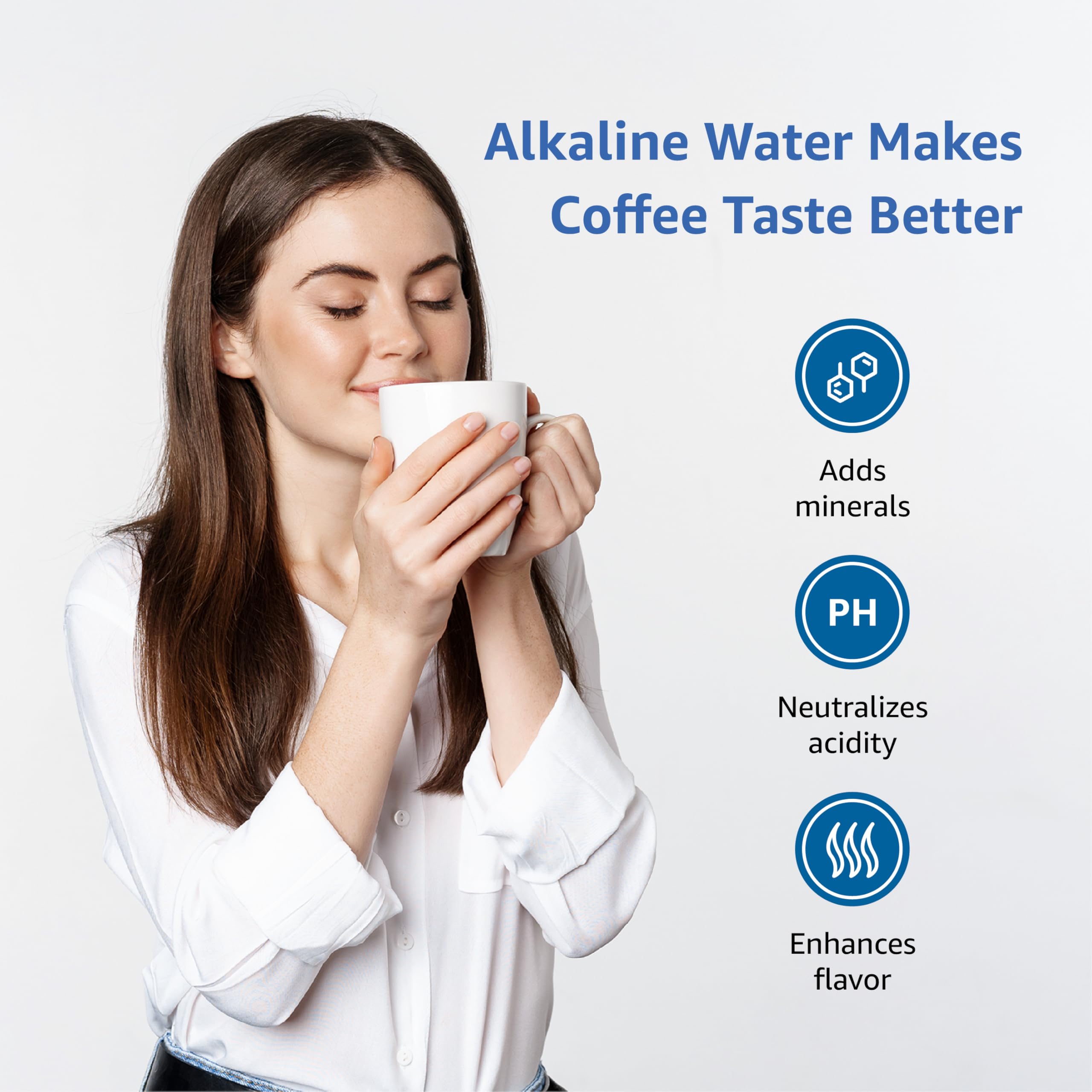 Alkaline Filters Replacement for All Waterdrop Pitcher and Dispenser Filtration System Fits Waterdrop WD-PF-AL Reduces PFOA PFOS Chlorine — view 3