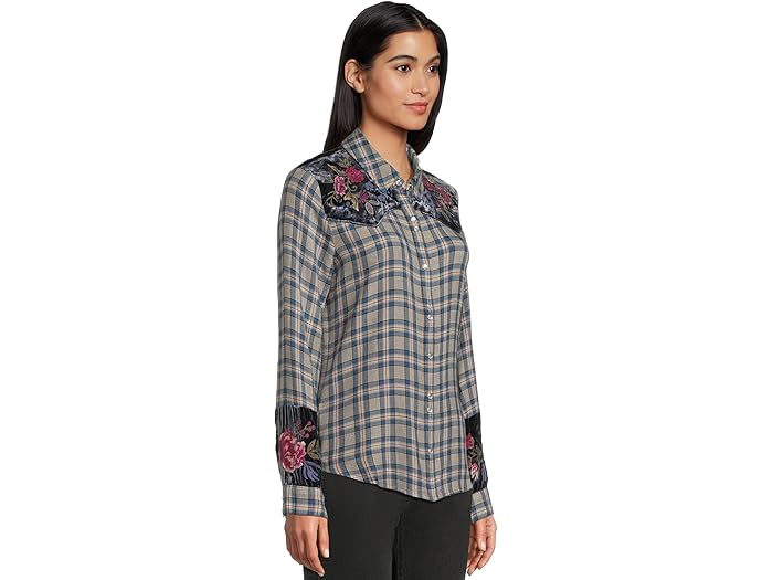 Puff Sleeve Western Shirt - Sassiba - Image 1