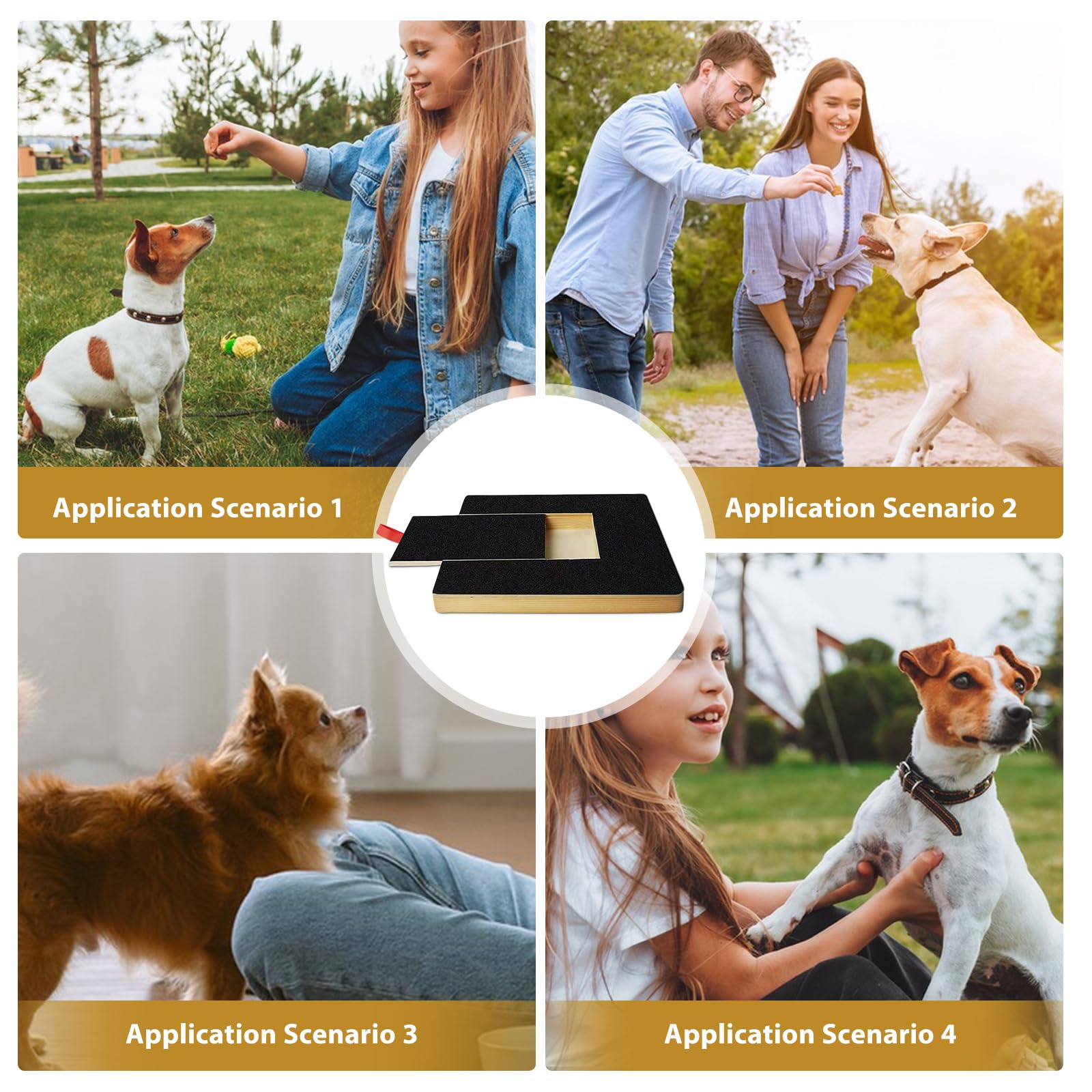 Tiragraffi multifunzione per cani: tiragraffi per cani con addestratore clicker e 2 fogli di ricambio di carta vetrata per cani e animali domestici Care Sanding