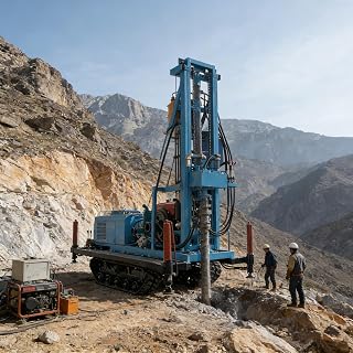 Hydraulic Water Well Drilling Rig with Crawler Chassis, Precise Boreholes, Suitable for Residential Water Supplies, Ground Source Heat Pump Wells & Construction Dewatering Tasks