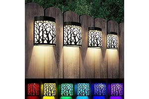 4 Pack Multicolor GTX Solar Wall Lights