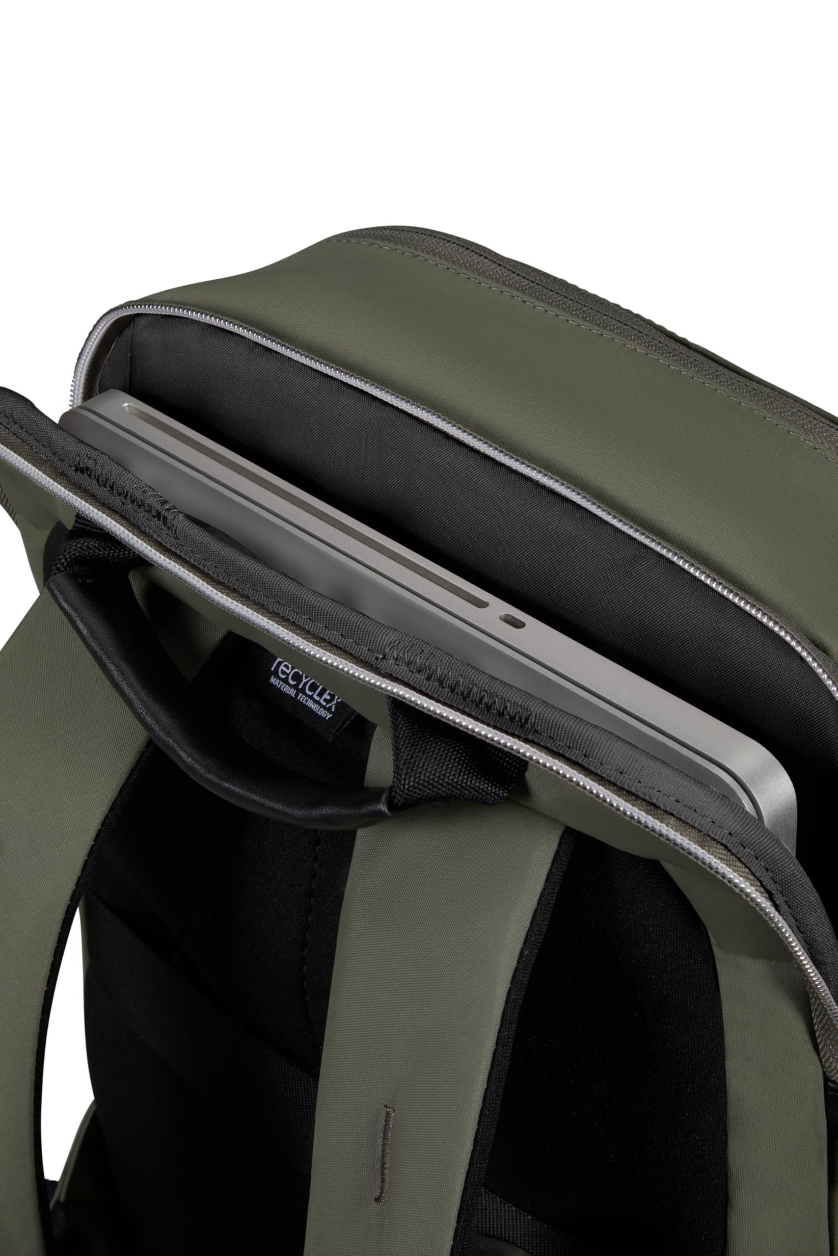 Samsonite w toku - plecak laptopa 14,1 cala, 37,5 cm, 14,5 L, zielony (Oliwkowy zielony)