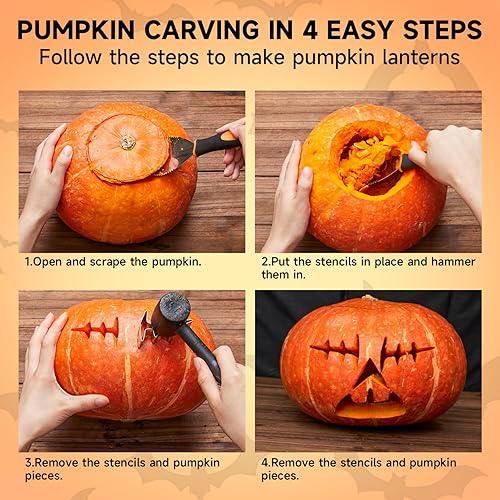 Miniatura 4 de Shuttle Art Kit de tallado de calabaza de 40 piezas