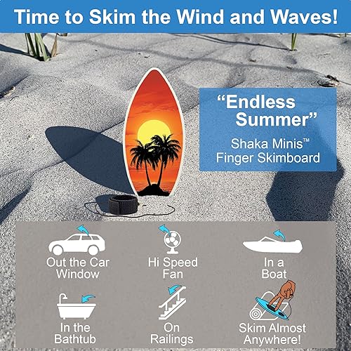 Miniatura 2 de Shaka Minis Finger Skimboard  Finger Surfboard - Descrema y navega por el viento, las olas y casi en cualquier lugar (Endless Summer)