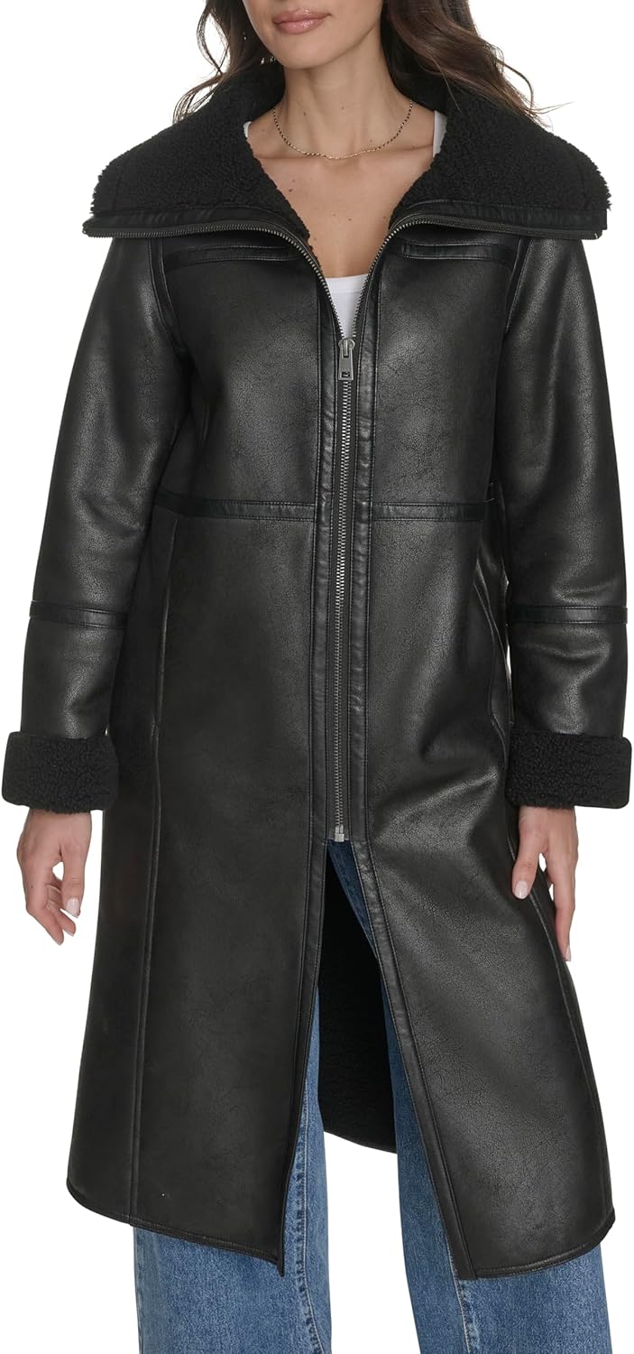 Levi's Women's Long Faux Shearling Coat