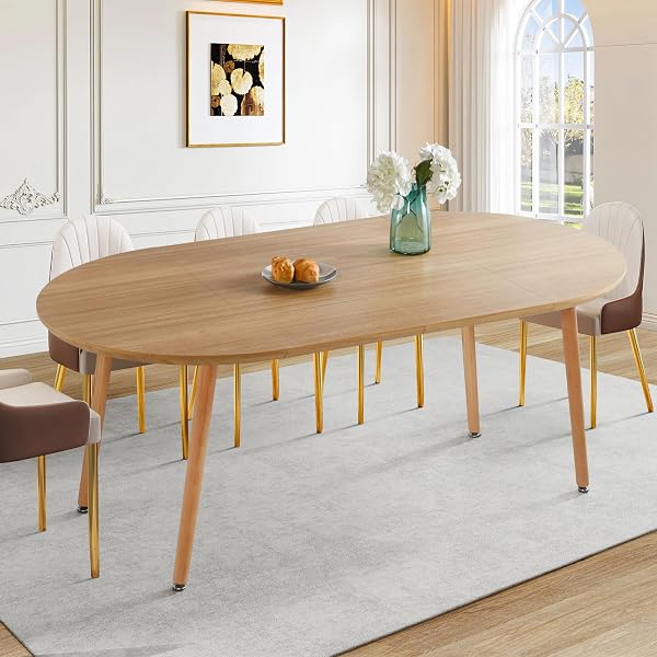 Graceful Oval Kitchen Table Ideas for Stylish Dining 56 Triple-Length Expandable Modern Oval Table