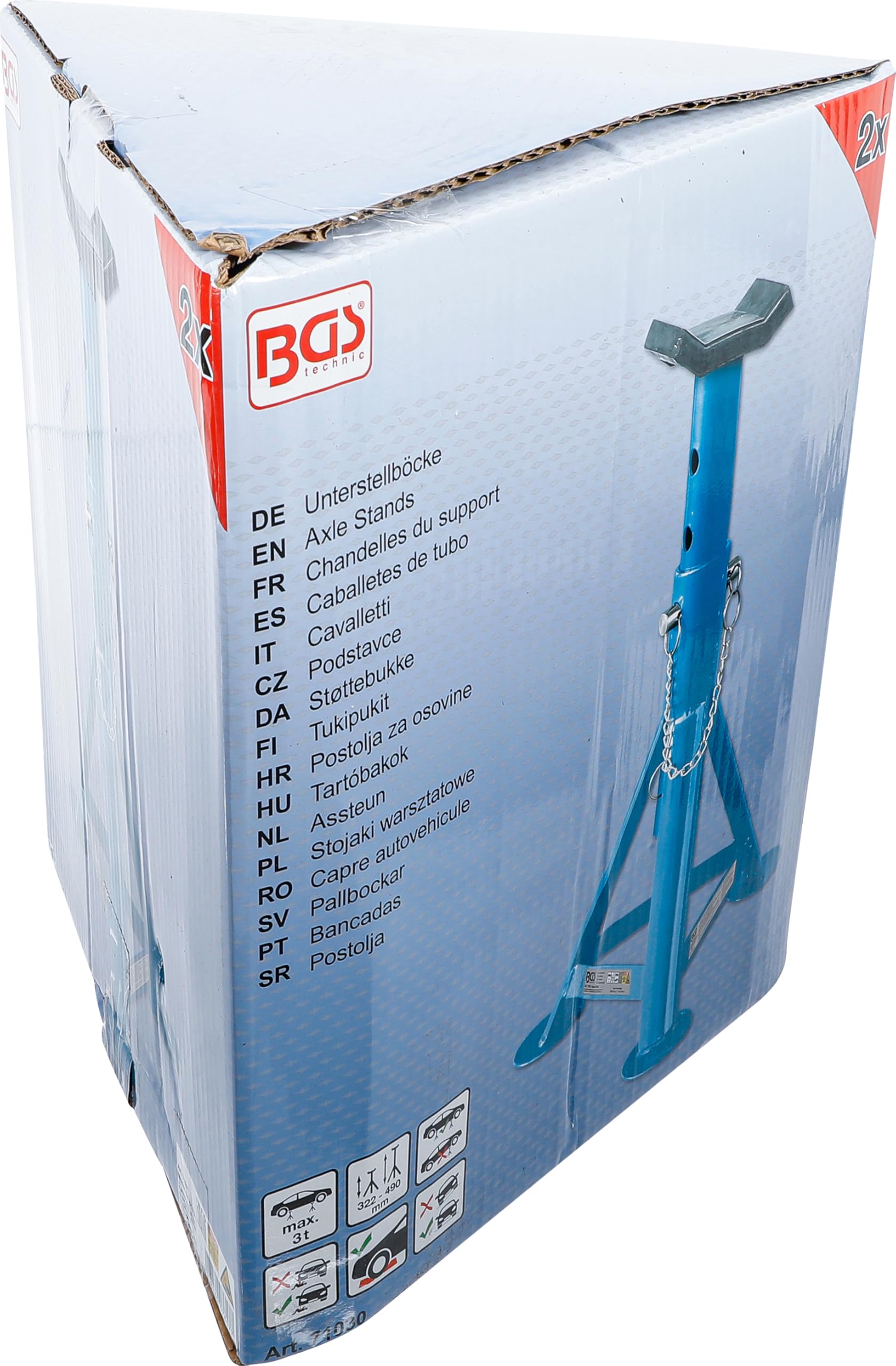 BGS 71030 | Cavalletti | carico 3000 kg / coppia | corsa 335 - 500 mm | 1 coppia
