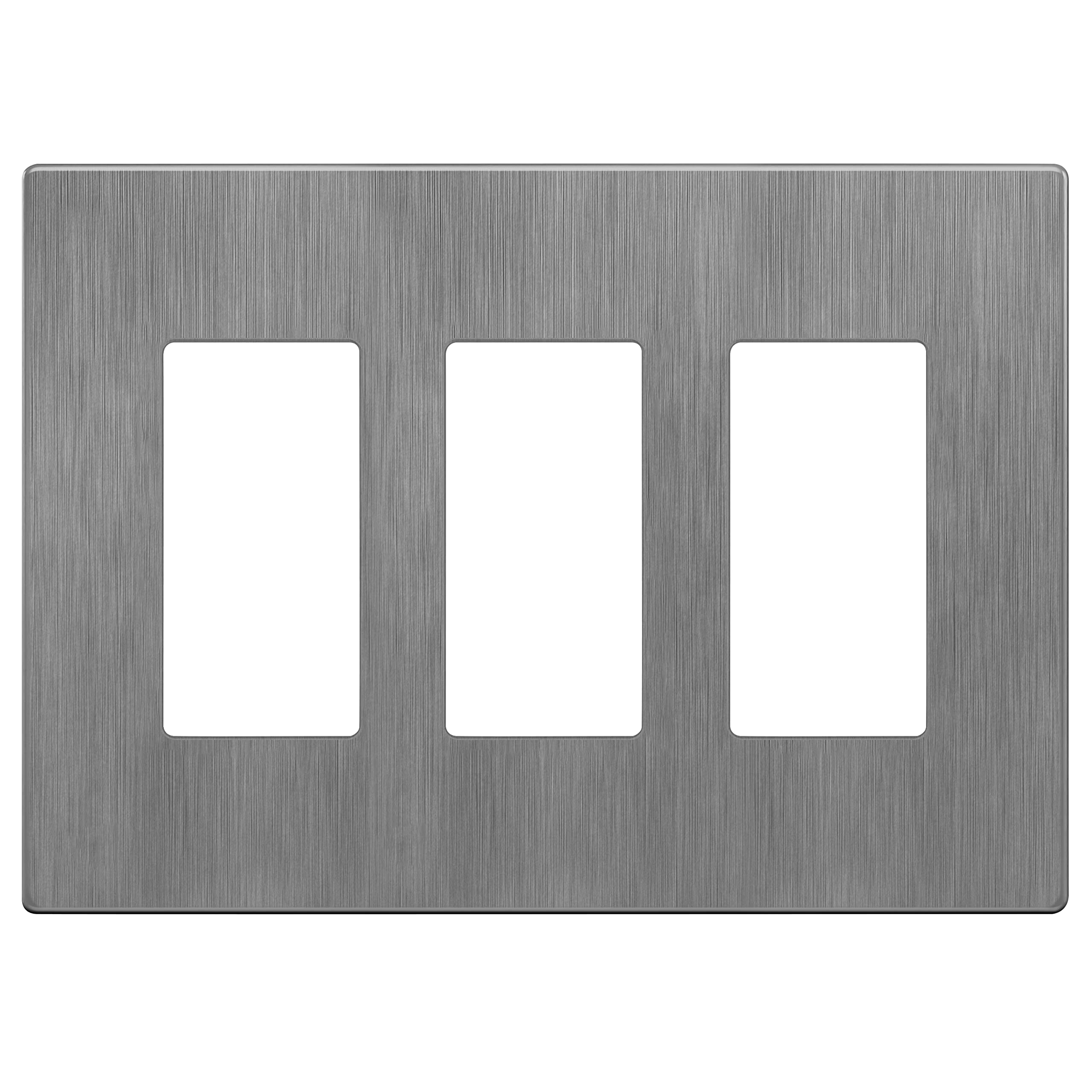 LIDER Brushed Finish Decorator Switch Cover, Screwless Wall Plate, Mid-Size 2-Gang 4.88" x 4.92", Unbreakable Polycarbonate Thermoplastic, UL Listed, LSWP-32M-BGD, Brushed Gold — view 31