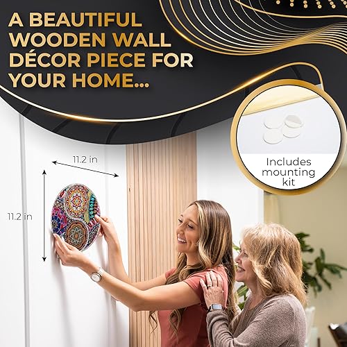 Miniatura 3 de ZenChalet - Yin Yang Flower Rompecabezas de madera de 1000 piezas para adultos  Rompecabezas de madera genial para una experiencia atractiva