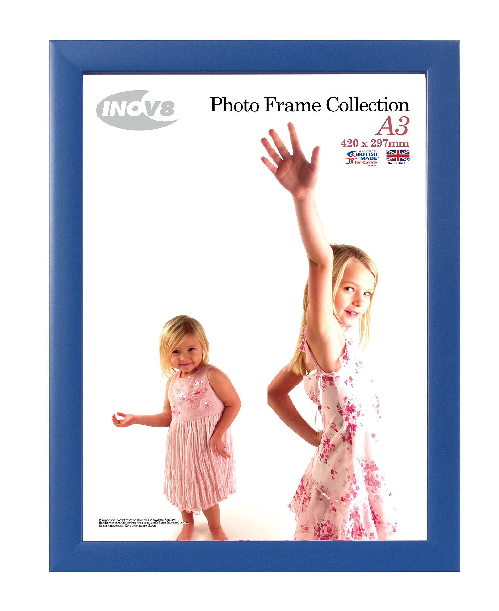 Inov8 British Made Picture/Photo Frame, Value Royal Blue A3, Single