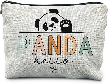 Panda Makeup Bag - Cosmetic Pouch for Women and Girls - Mama Bear Gift Bag