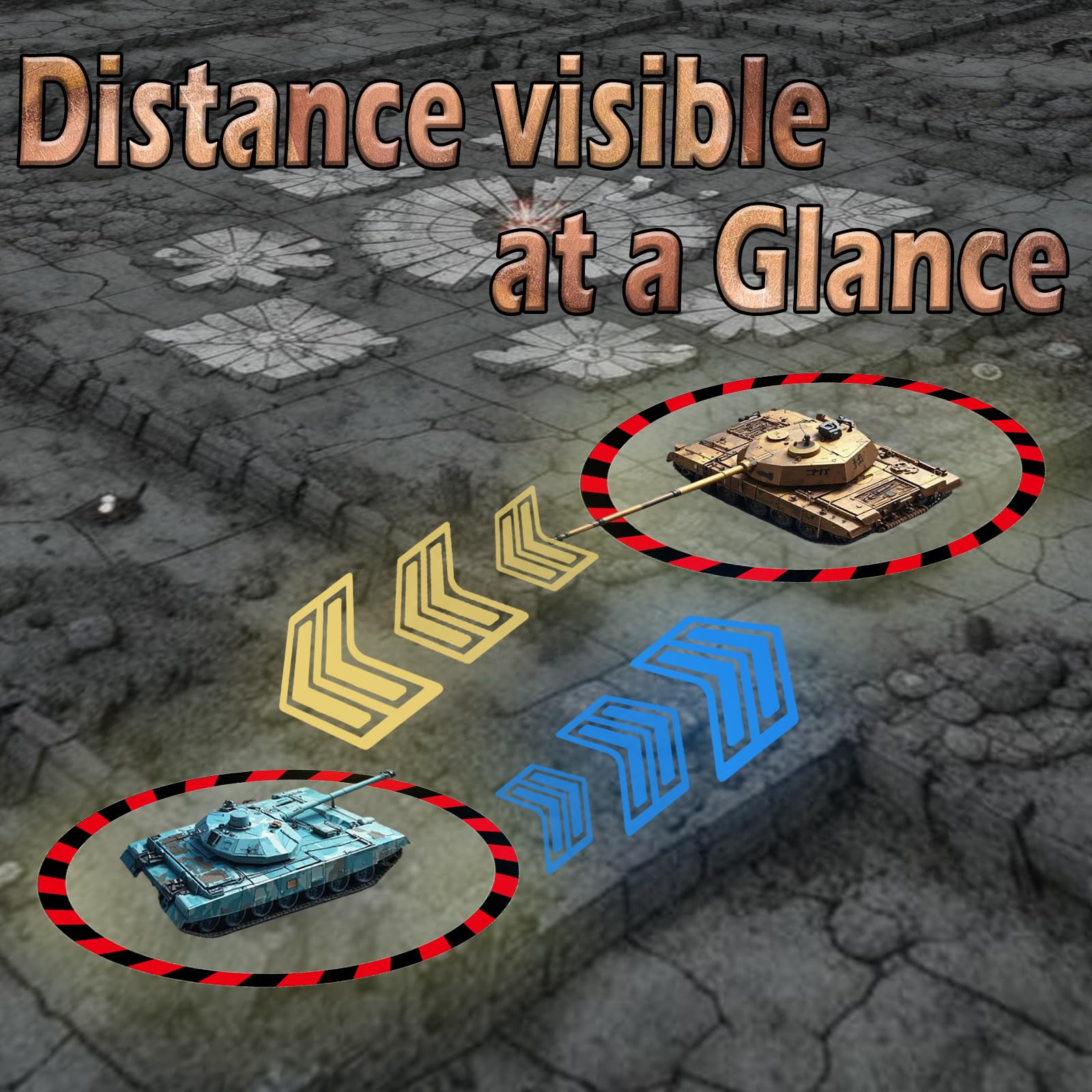 Set of 6 Objective Point Marker Disc Gaming Accessory Compatible with 40K Warhammer and Other Tabletop War Games (Miniatures not Included) - Image 2