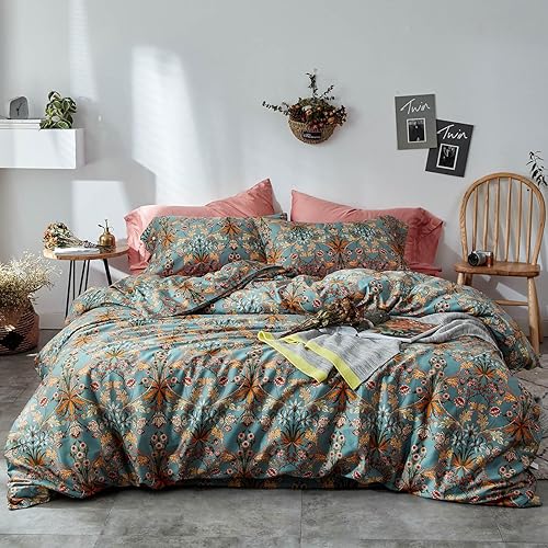 Miniatura 8 de Vm Vougemarket - Juego de edredón con volantes tamaño Twin XL, edredón floral de rosas rojas, juego de cama romántico de microfibra suave, edredón