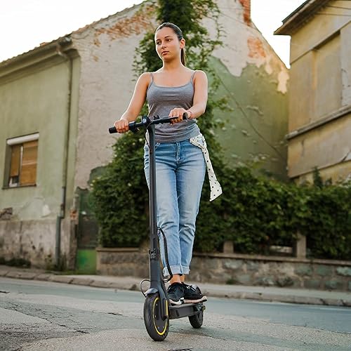 WERHY Scooter eléctrico, neumático de 8.5"10"14", potente motor de 350500W, velocidad máxima de 1922 MPH, rango máximo de 21-28 millas, escooter