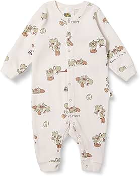 ヨッシーロンパース ジェラート ピケ] スーパーマリオ【ベビー】 ヨッシーロンパース