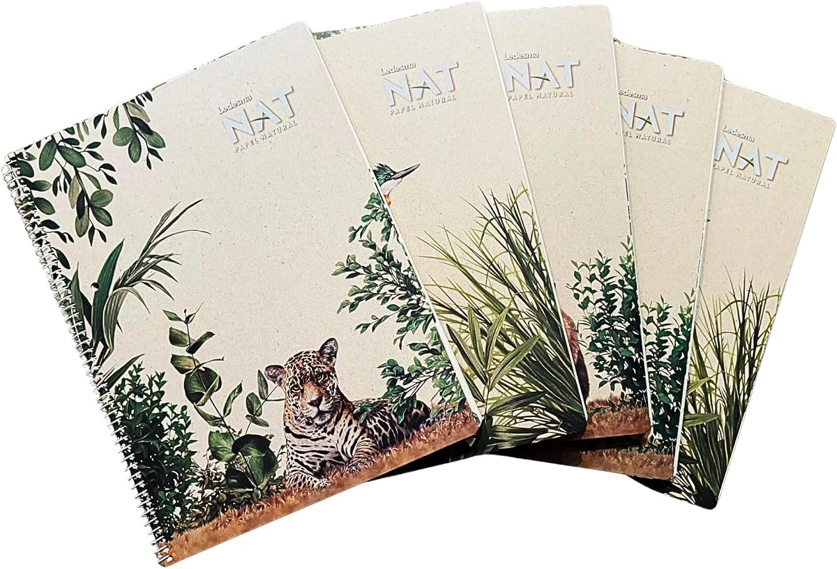 Sugarcane Fiber Unbleached Spiral Notepads