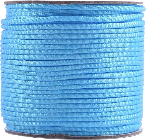 Vista 193 de KONMAY - Cuerda de nailon para hacer manualidades tipo bisutería, macramé o crochet, joyería, nudos chinos, Kumihimo, disponible en varios tamaños