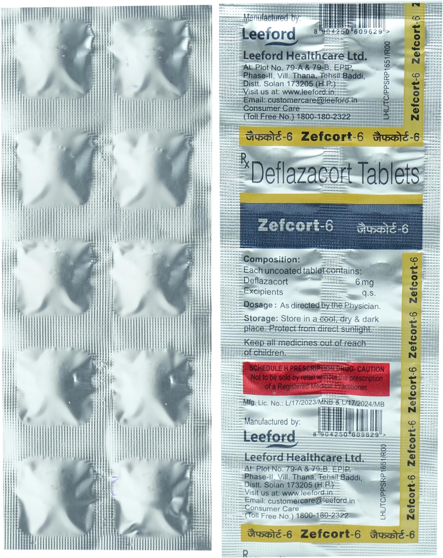 Zefcort-6 - Strip of 10 Tablets
