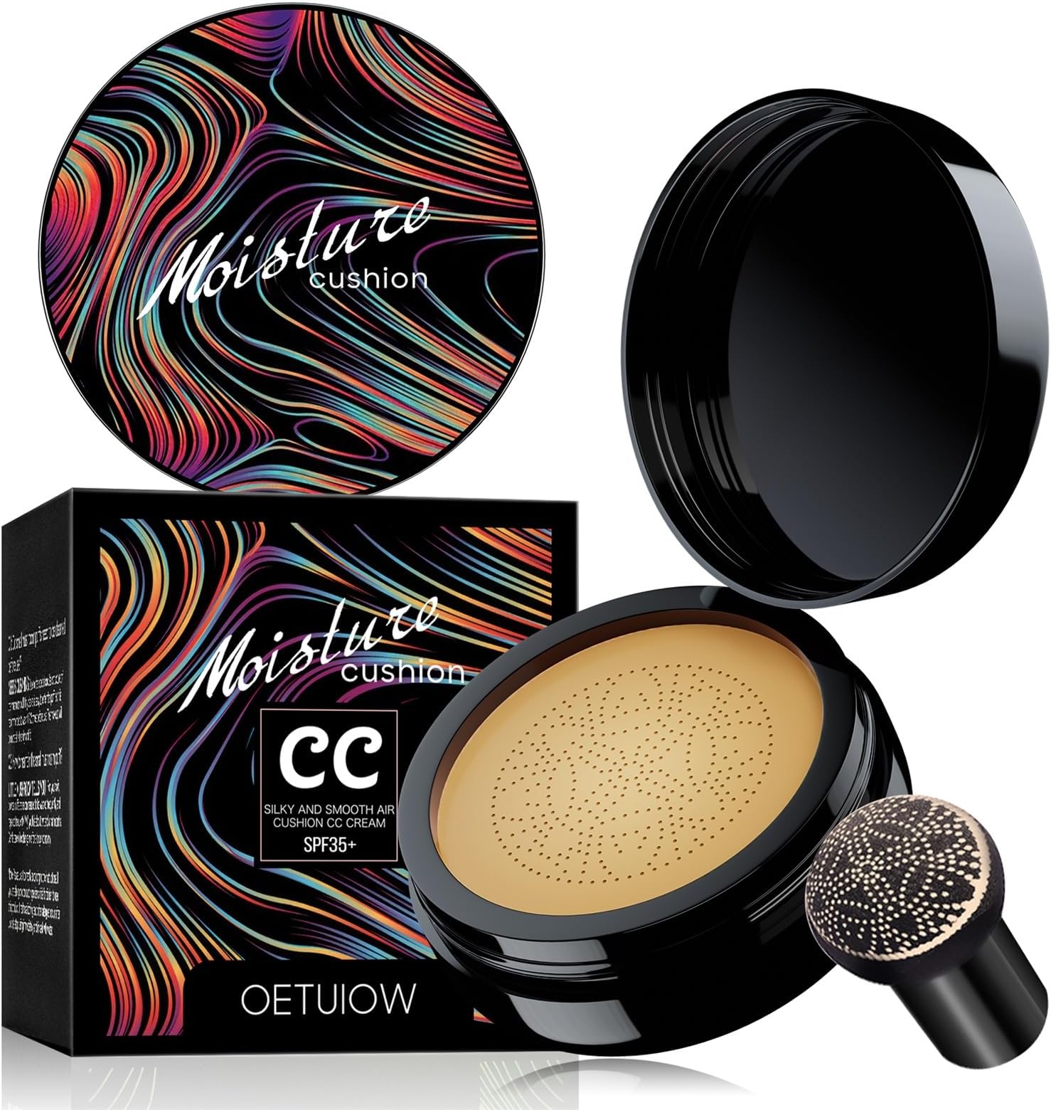 Mushroom Head Air Cushion CC Cream - Moisturizing & Oil Control Foundation With Full Coverage