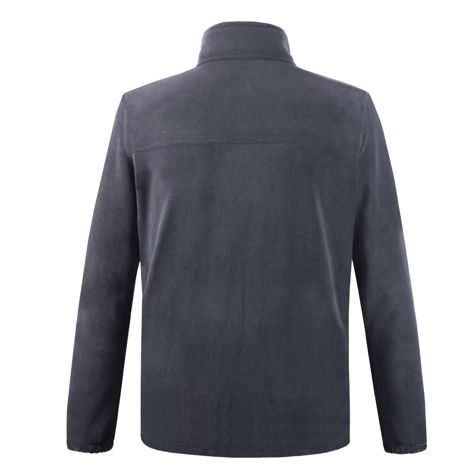 BWBIKE Veste Polaire Douce pour Hommes Avec Poches Zippées Veste d’hiver légère et Chaude à Fermeture éclair avec col Montant pour l’extérieur et Décontracté