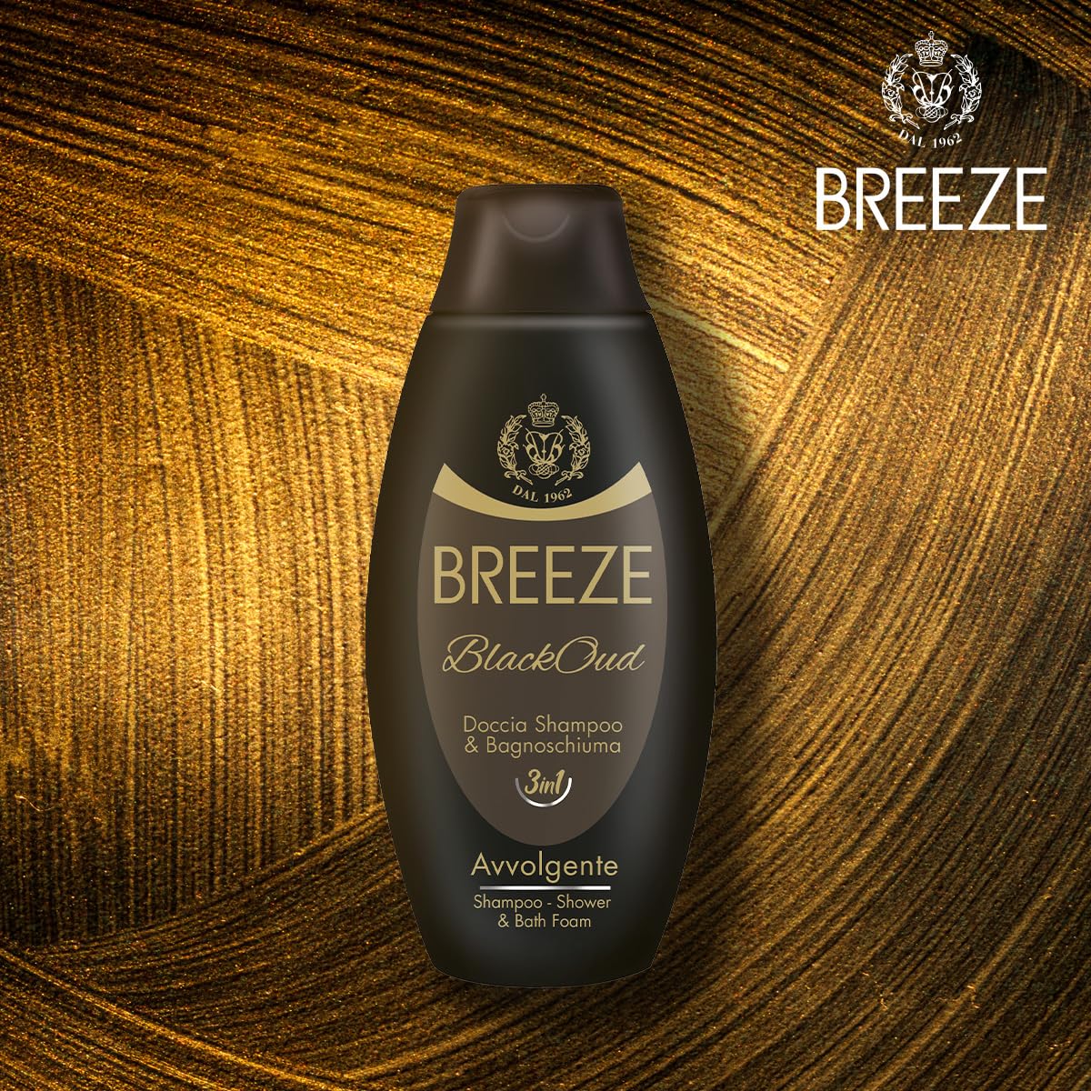 BREEZE | Doccia Shampoo e Bagnoschiuma BlackOud, 6x400 ml