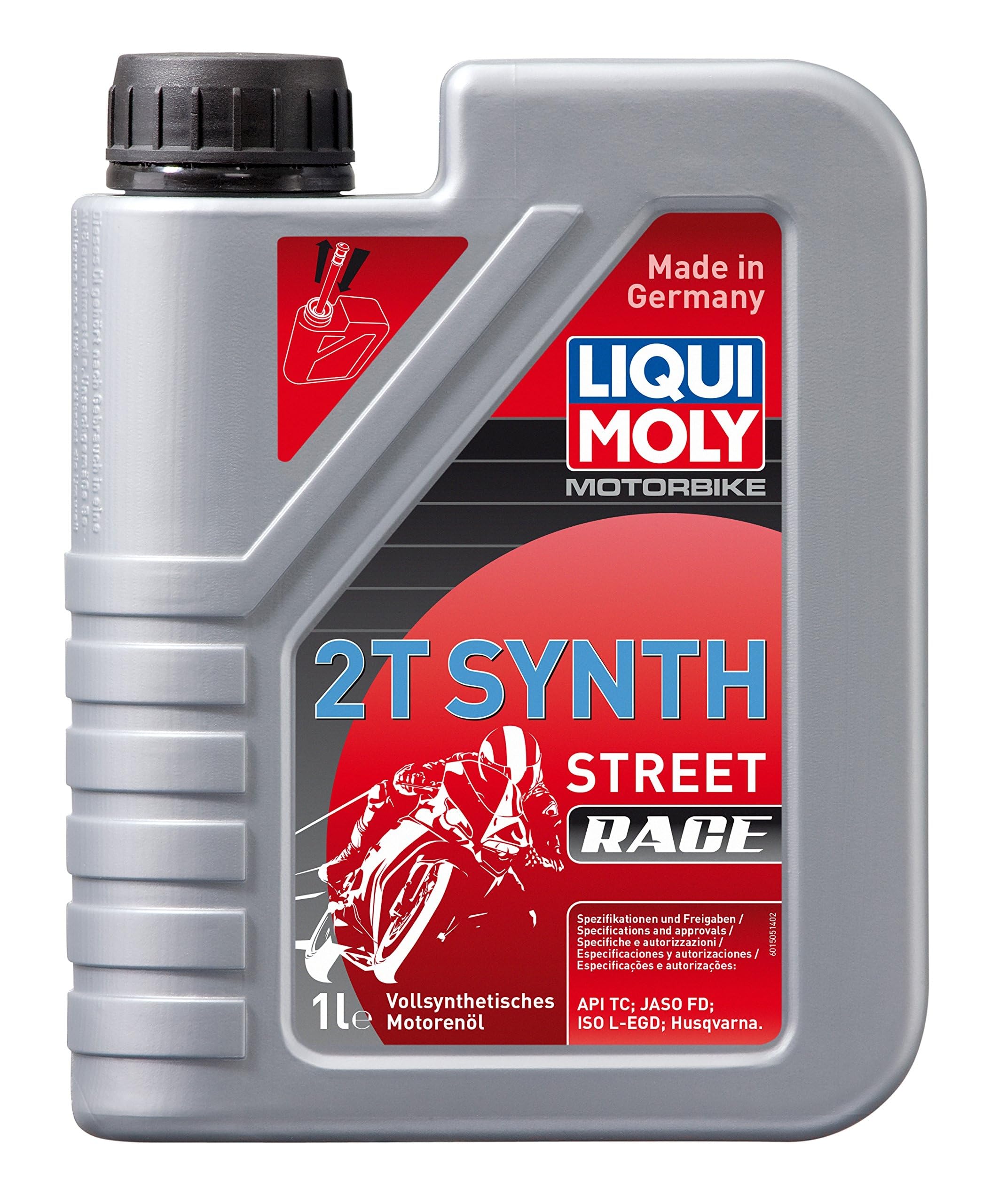 6x LIQUI MOLY 1505 Motorbike 2T Synth Street Racing Race Motoröl 1L