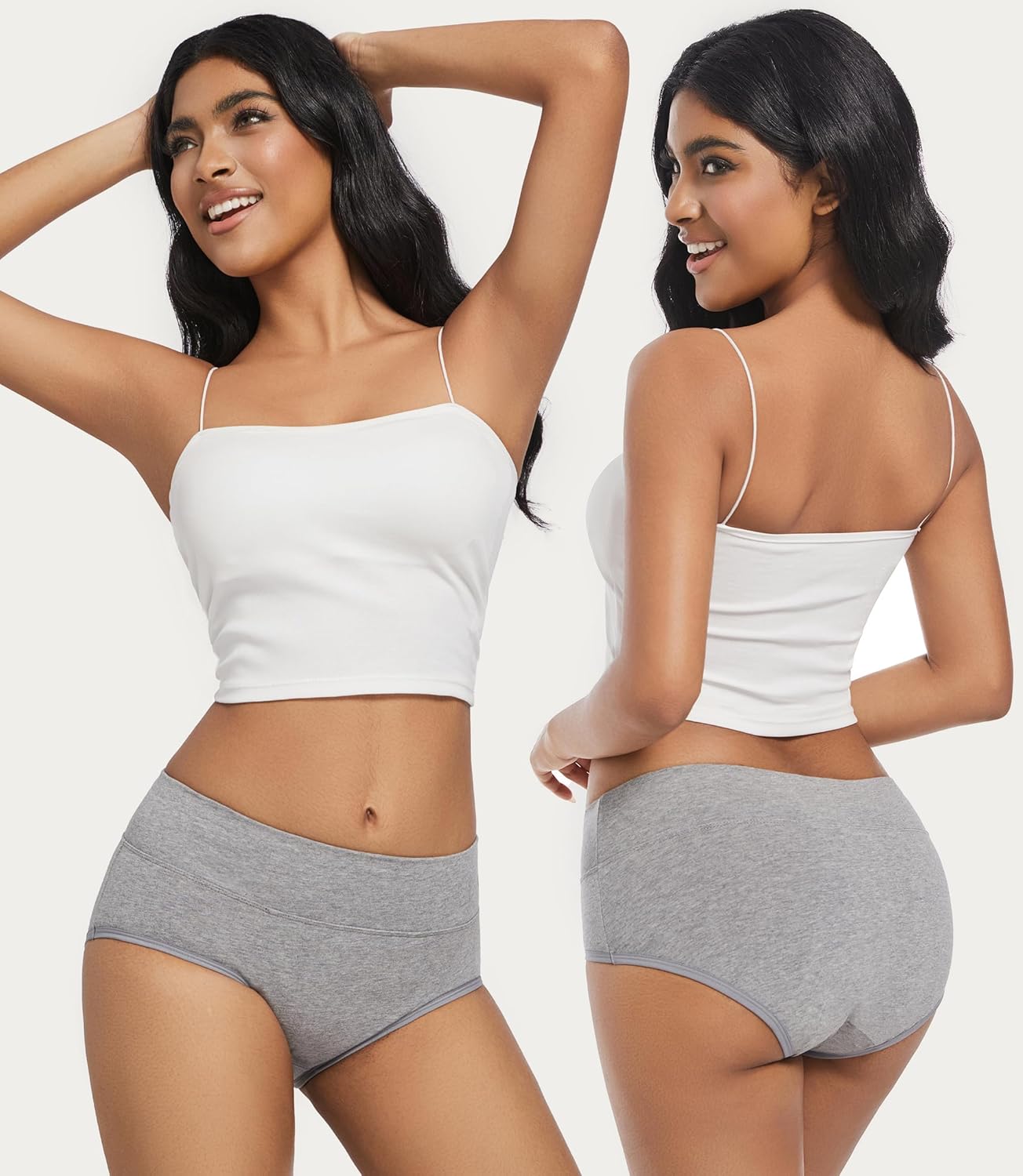 Women's Incontinence Underwear, 100ml Leak-Proof Period High Waisted Brief Heavy Flow Bladder Leak Washable Cotton 5 Pack (Multicolor01, X-Large) - Image 7