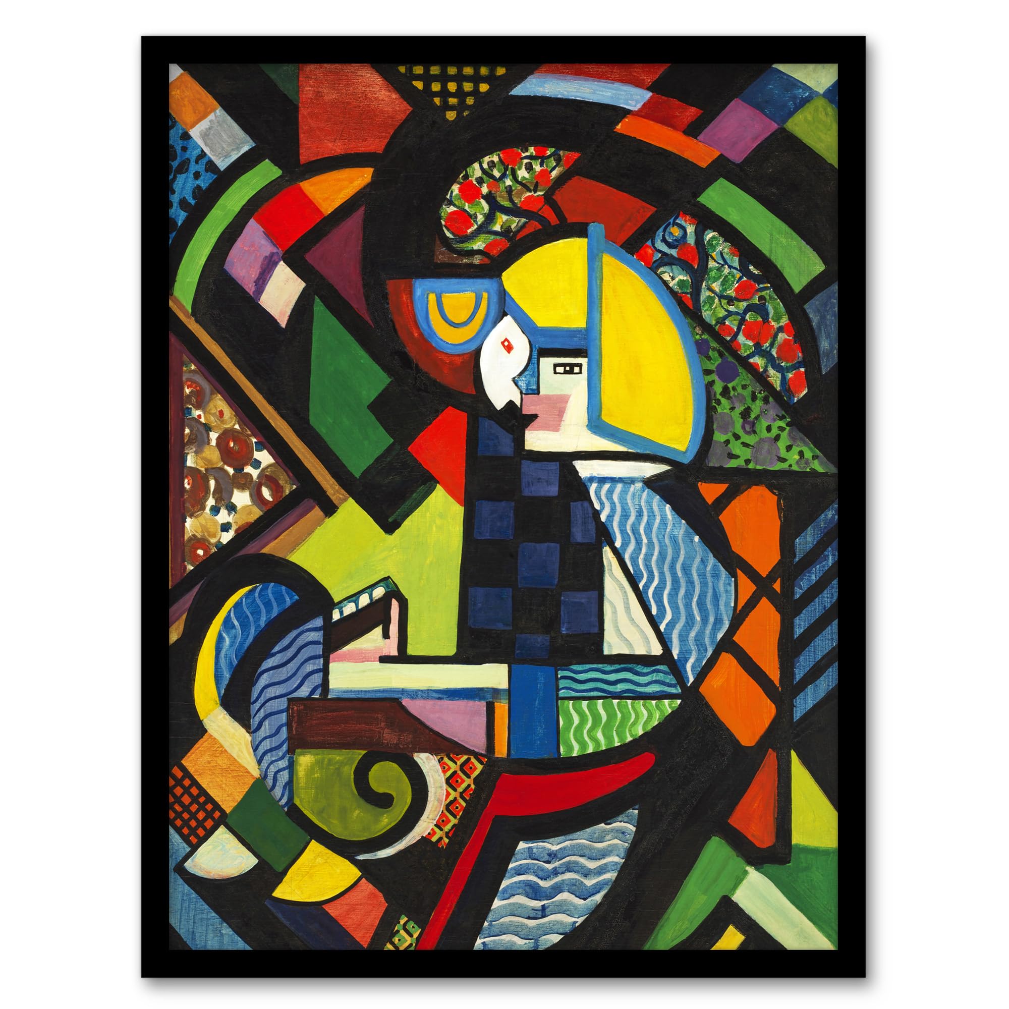 Artery8 Henry Lyman Sayen Daughter In A Rocker Cubist Painting Framed Wall Art Print A4
