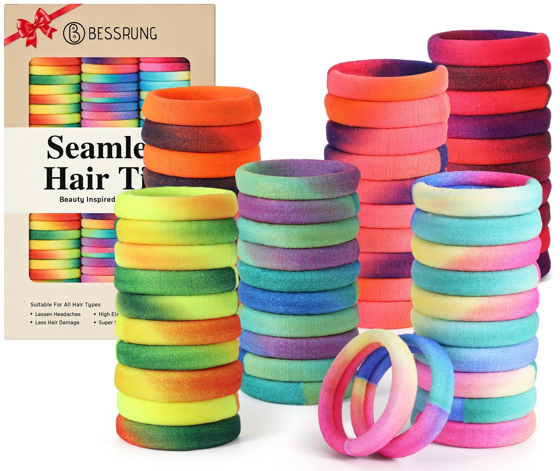 Black Seamless Hair Ties - 100 Pack -22