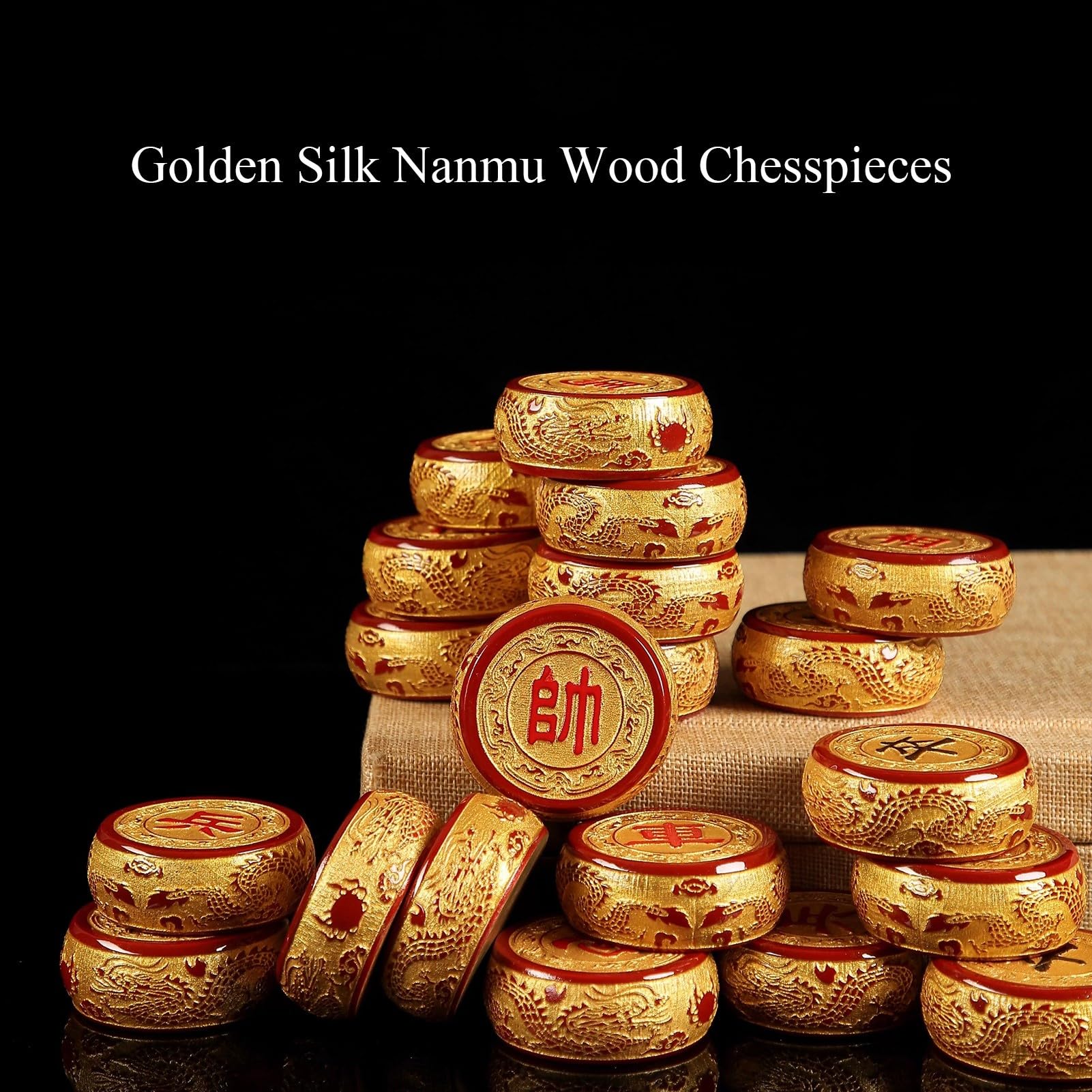 Set di scacchi cinesi pieghevoli Xiangqi con pezzi degli scacchi in legno