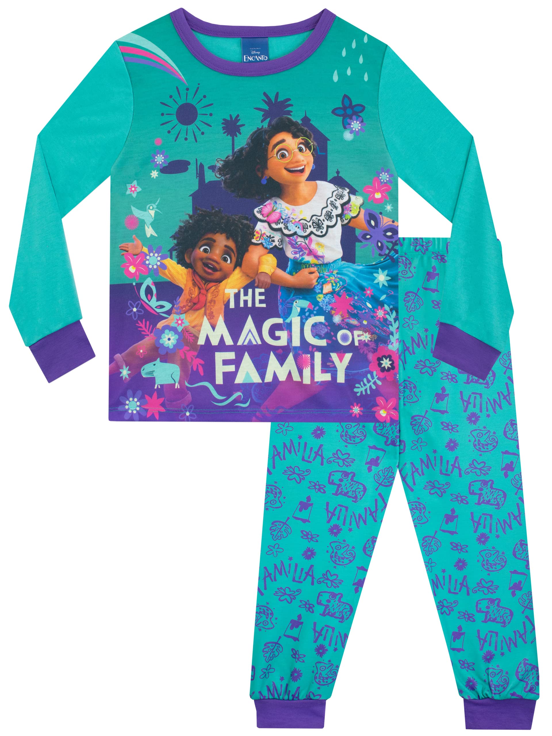 Disney Girls Blue Encanto Pyjamas Mirabel And Antonio 3-4 Years