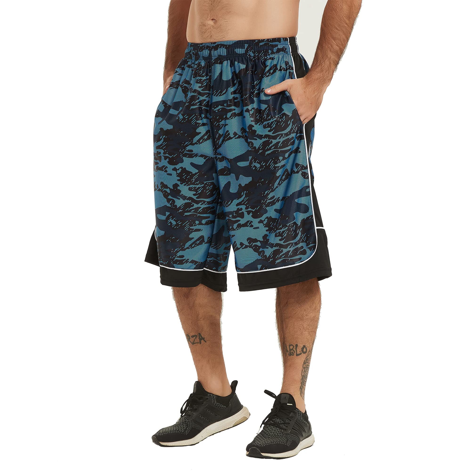 Athletic Shorts Men's Long Shorts Below The Knee Cheetah