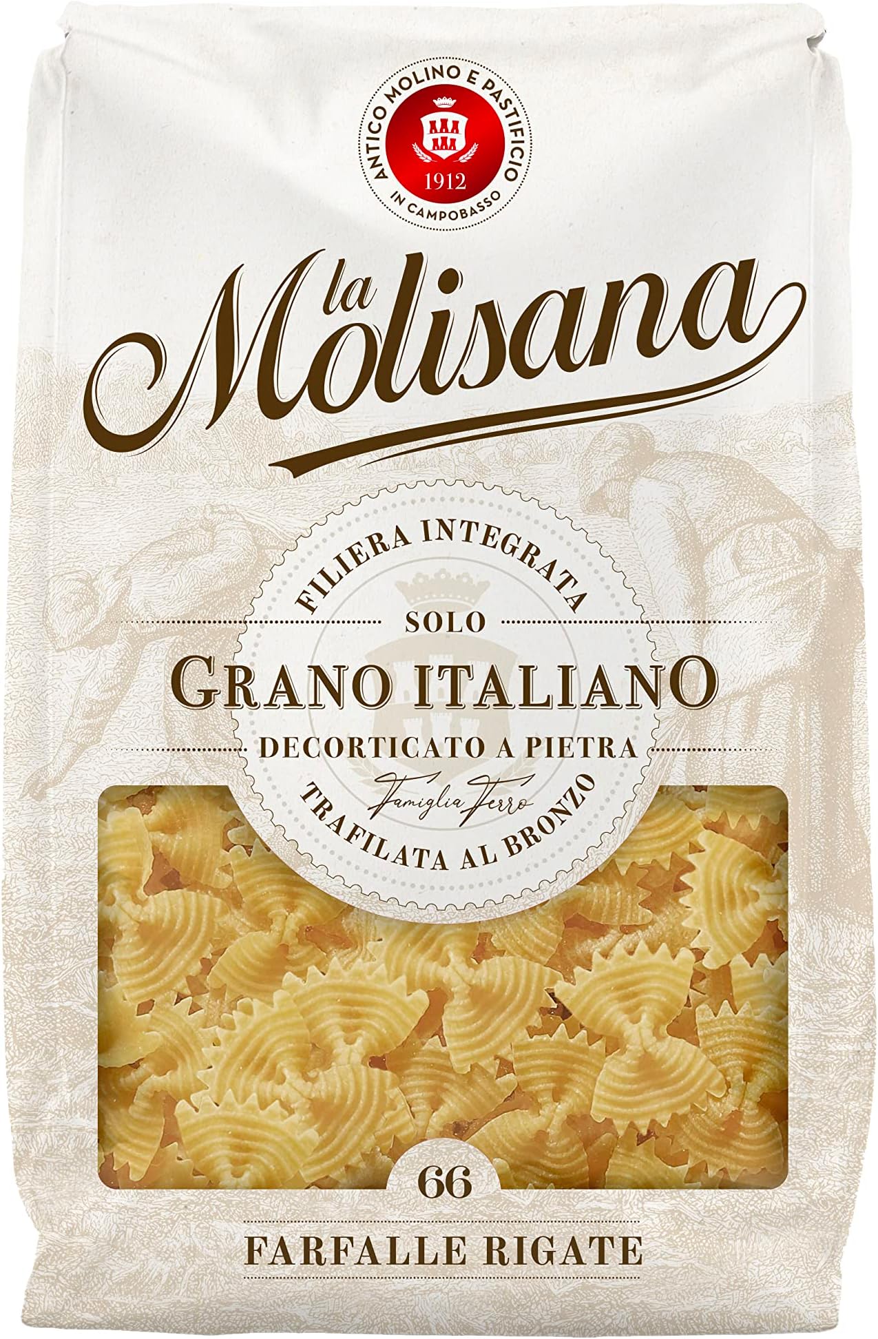 La MolisanaNo.66 Farfalle Rigate 500g