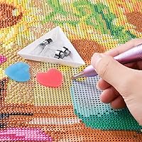 Vista 7 de Kits de bolígrafos de pintura de arte de diamantes de metal Benote, herramientas de bolígrafo de diamante con punta roscada, ergonómico, cuadrado