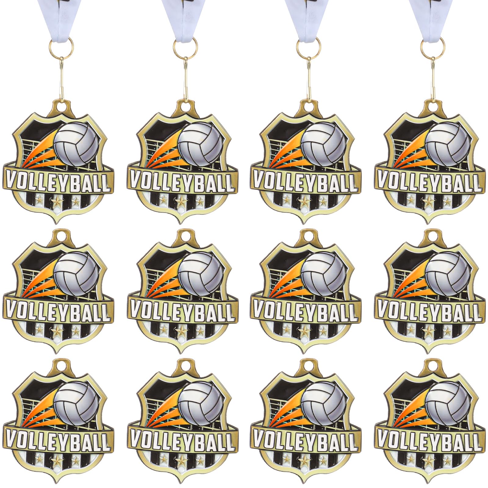 Ecation Sports Awards Medals with Neck Ribbons, 2''