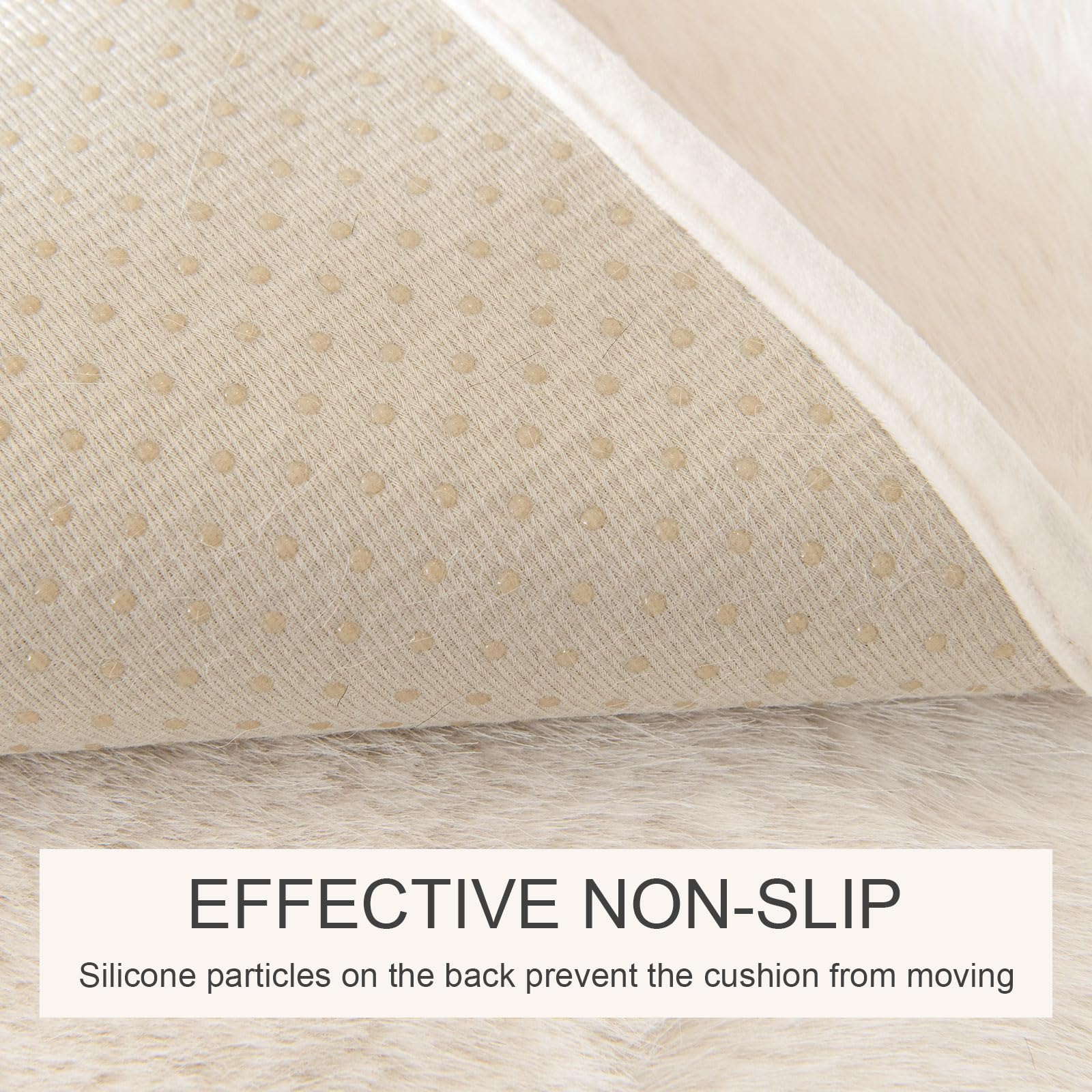 ShowyLive Soft Velvet Sofa Cover 1 2 3 4 Seater Non-Slip Couch Sofa Slipcovers Sofa Cushion Covers Sofa Protectors from Pets/Kids/Dogs (Beige - Image 3