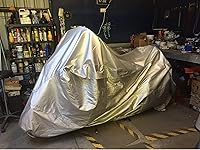 Vista 6 de Platinum Shield - Funda para motocicleta compatible con Harley-Davidson Flhtci Electra Glide Classic 2005, para exteriores e interiores, correas