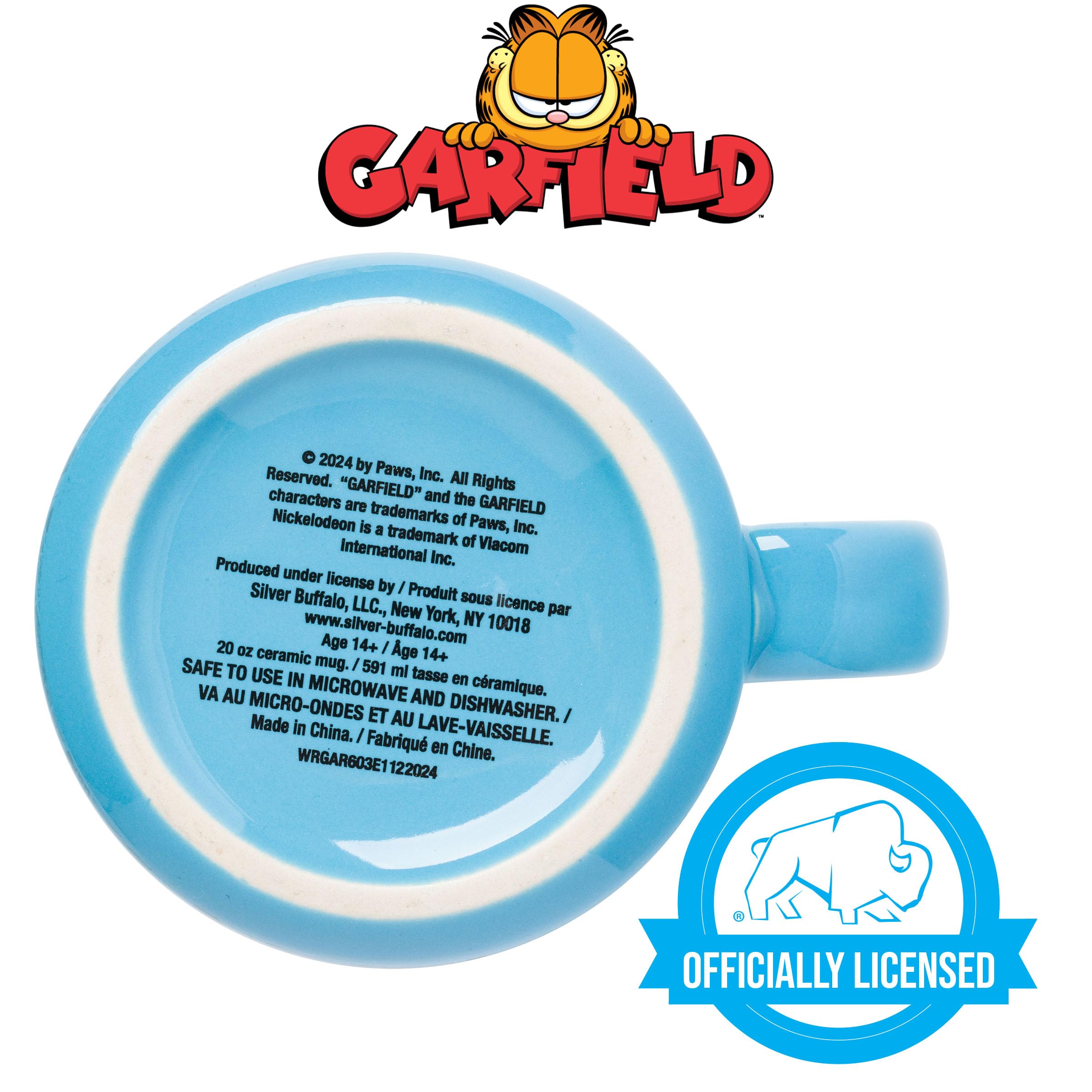 Silver Buffalo Garfield Kind of a Big Deal Keramiktasse Camper, 590 ml | I'm, Hintergrund, 0,59 Liter