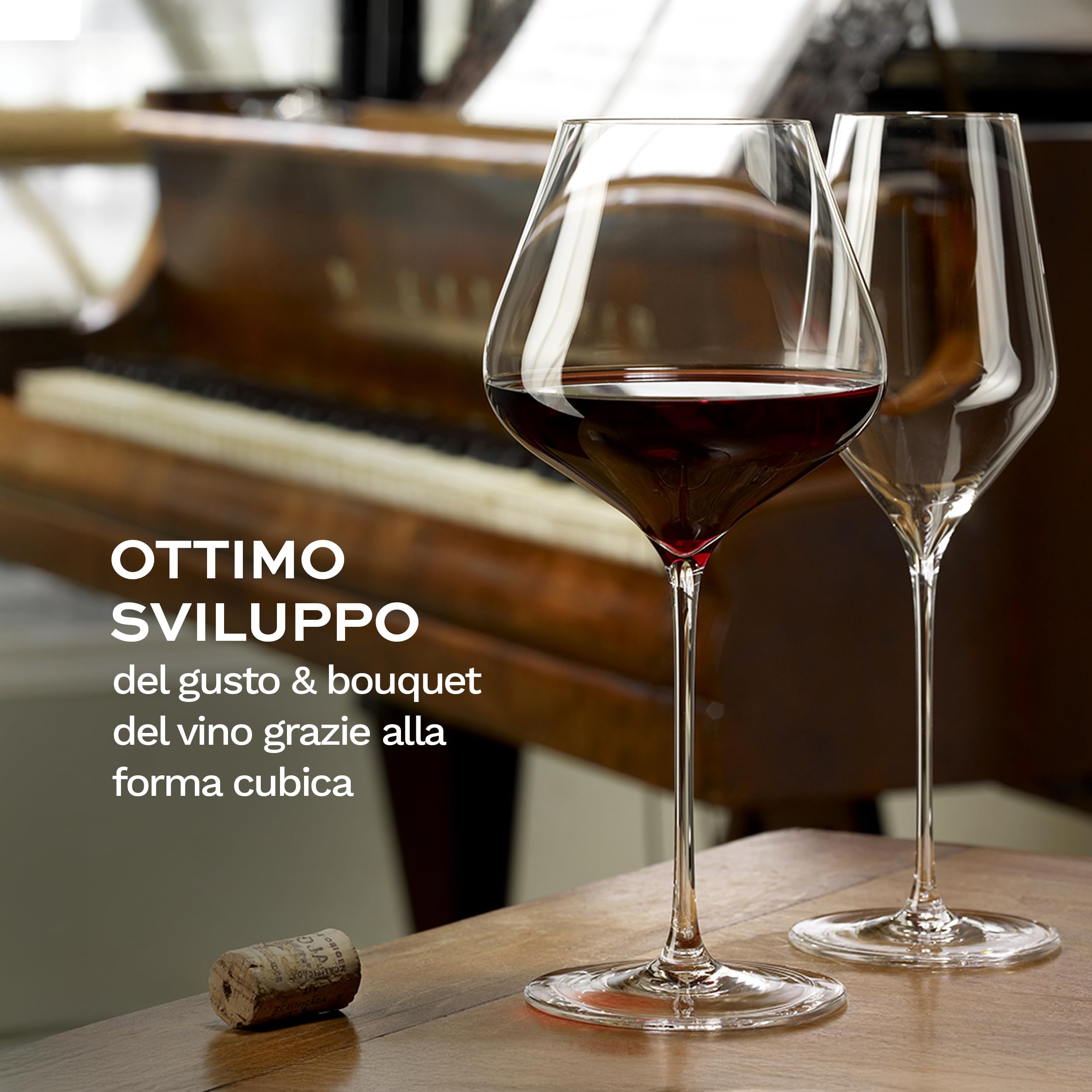 Stölzle Lausitz Bicchieri borgogna Quatrophil Set di 6, 710 ml – Eleganti Bicchieri da vino rosso Ideali per Borgogna e Pinot Nero – Calici di Vetro Cristallo – Lavabili in Lavastoviglie e Antiurto