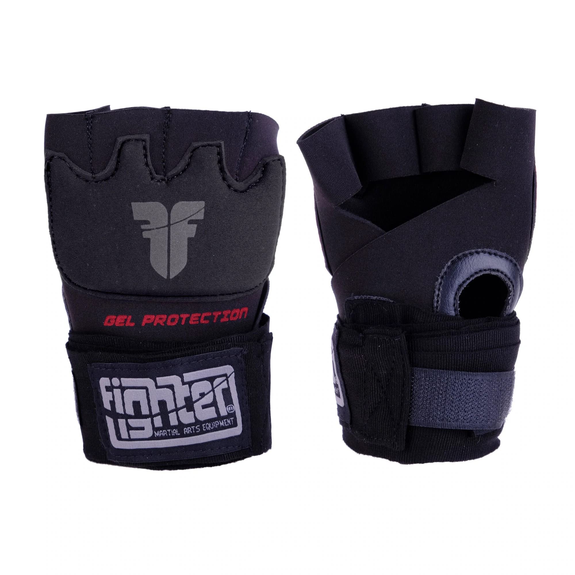 Fighter Strap - Gel Hand-Wraps - Black, FGW-001BB (S/M)