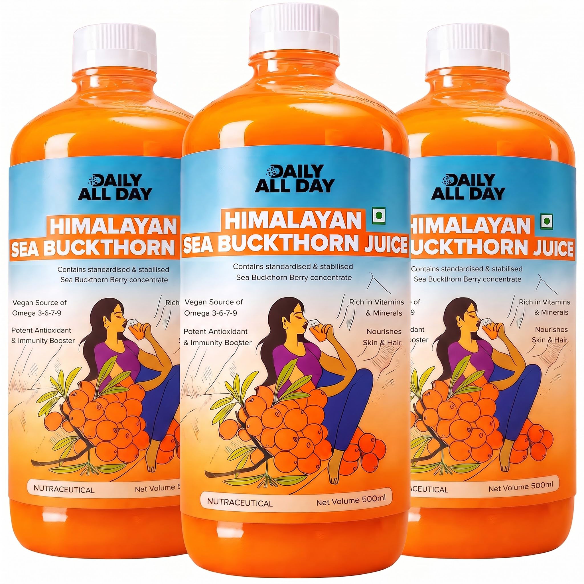 500 ml (Pack of 3) · No Color