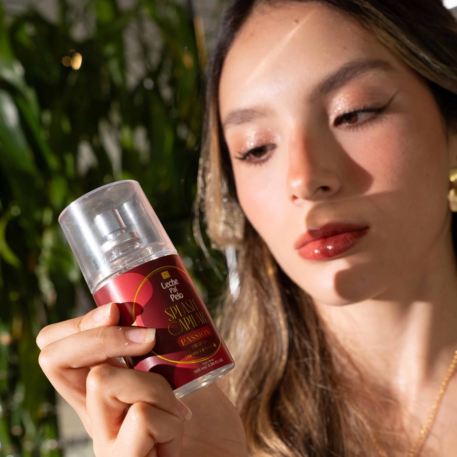 Leche Pal Pelo Hair Splash - Passion Perfume: Revitalize Your Hair with Long-Lasting Fragrance, Shine, and UV Protection, 4 oz.