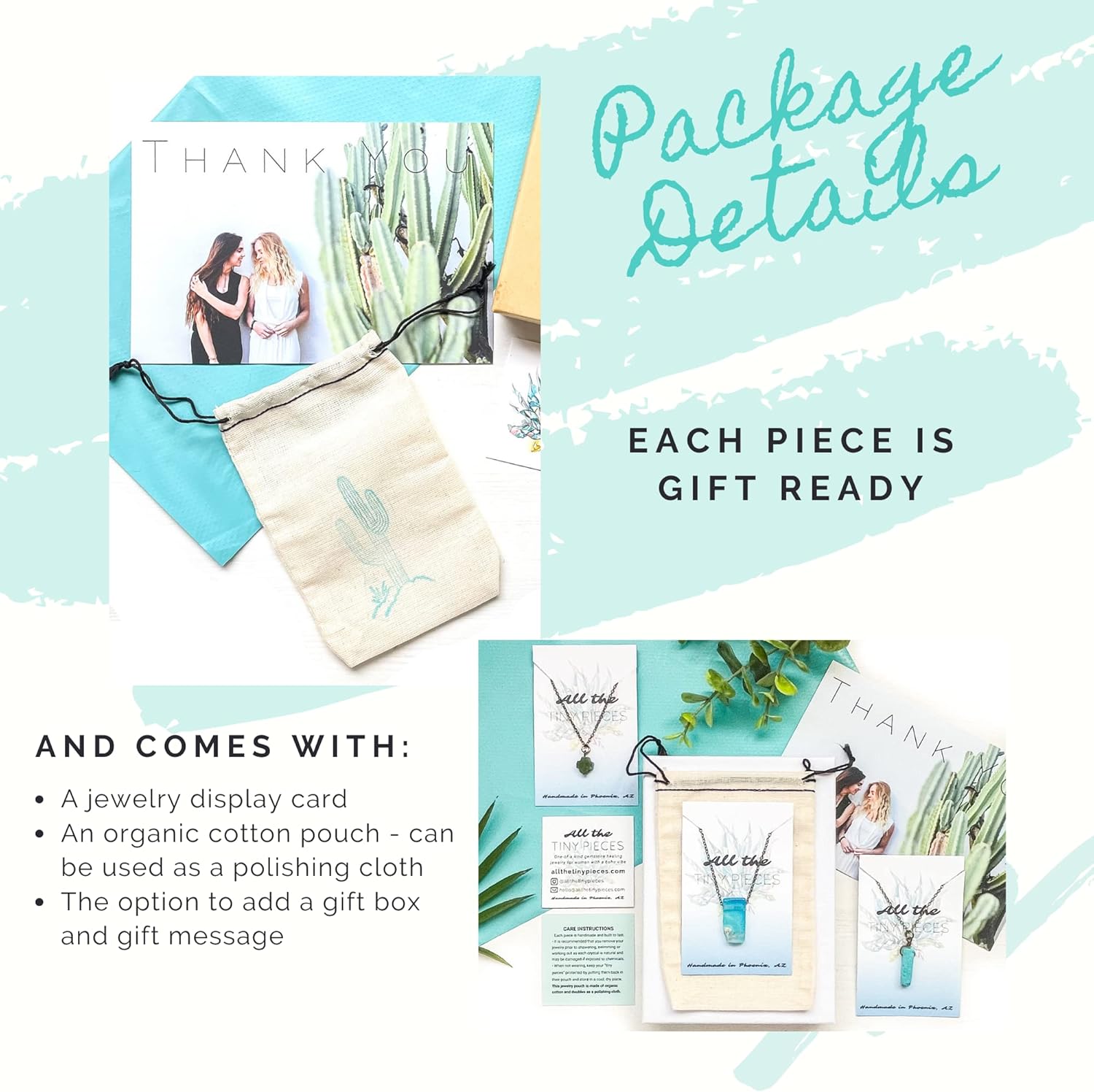 Turquoise Point Necklace, Natural Real Gemstone Healing Jewelry, Gift for Women, Pick Your Chain - Bronze, Sterling Silver or 14k Gold Filled 16 inches, Handmade in the USA