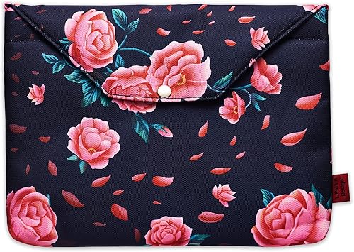 Camellia - Funda protectora floral para libros fundas para libros fundas para libros con relleno de cremallera 114 x 9 pulgadas camelia
